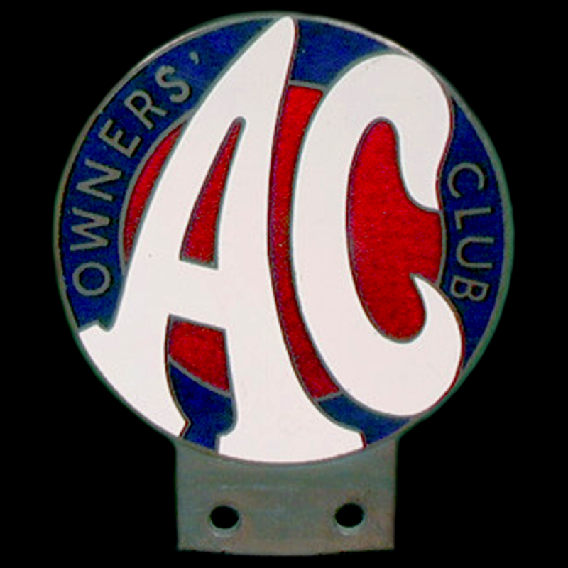 A C Owners Club car badge